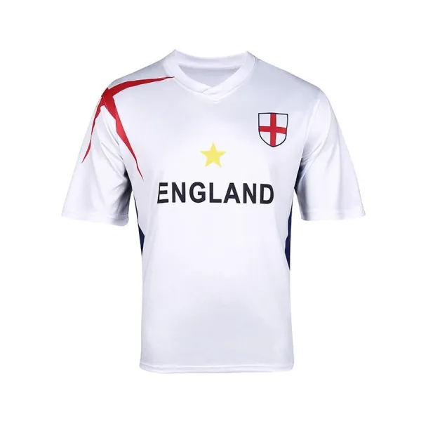 England Football Association Jersey White with Red Accents - 1