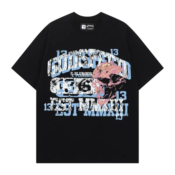Godspeed Liquid Chrome Logo Black T-Shirt - 4