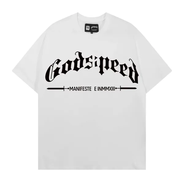 Godspeed Liquid Chrome Logo Black T-Shirt - 16