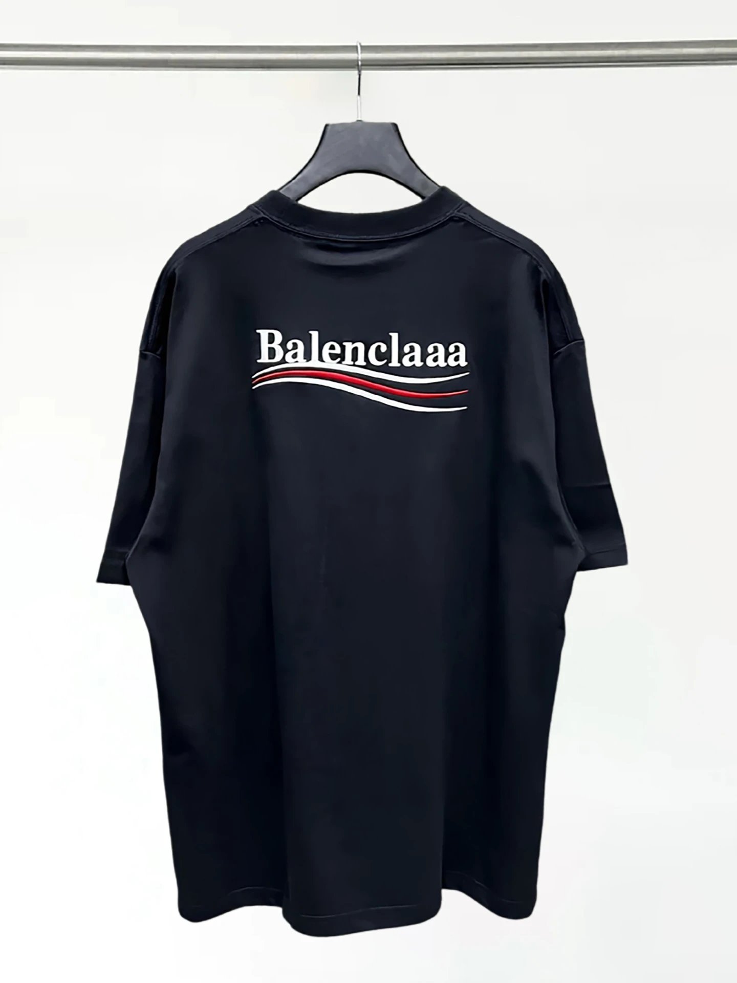 Balenciaga Logo Print Off-White T-Shirt - 11