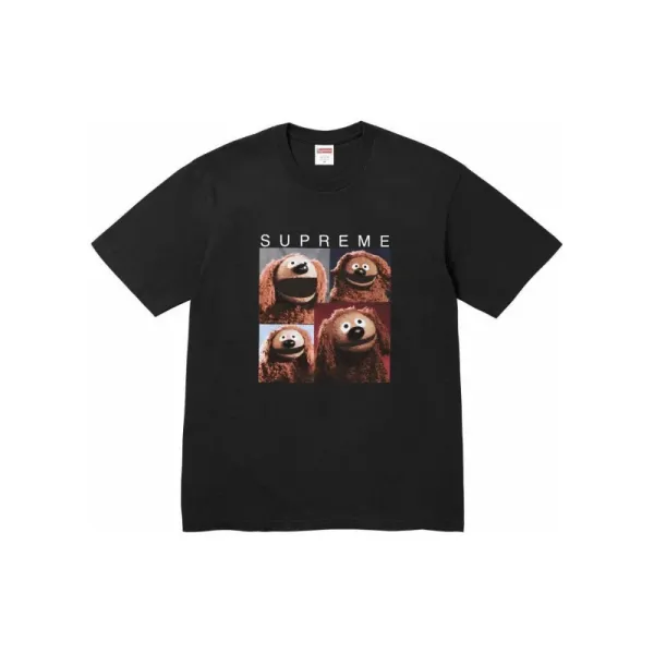 Supreme Rowlf the Dog Quad Print Black T-Shirt - 1