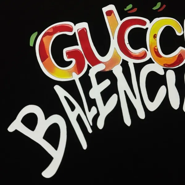 Balenciaga Paris Sunset Graphic T-Shirt Black - 15