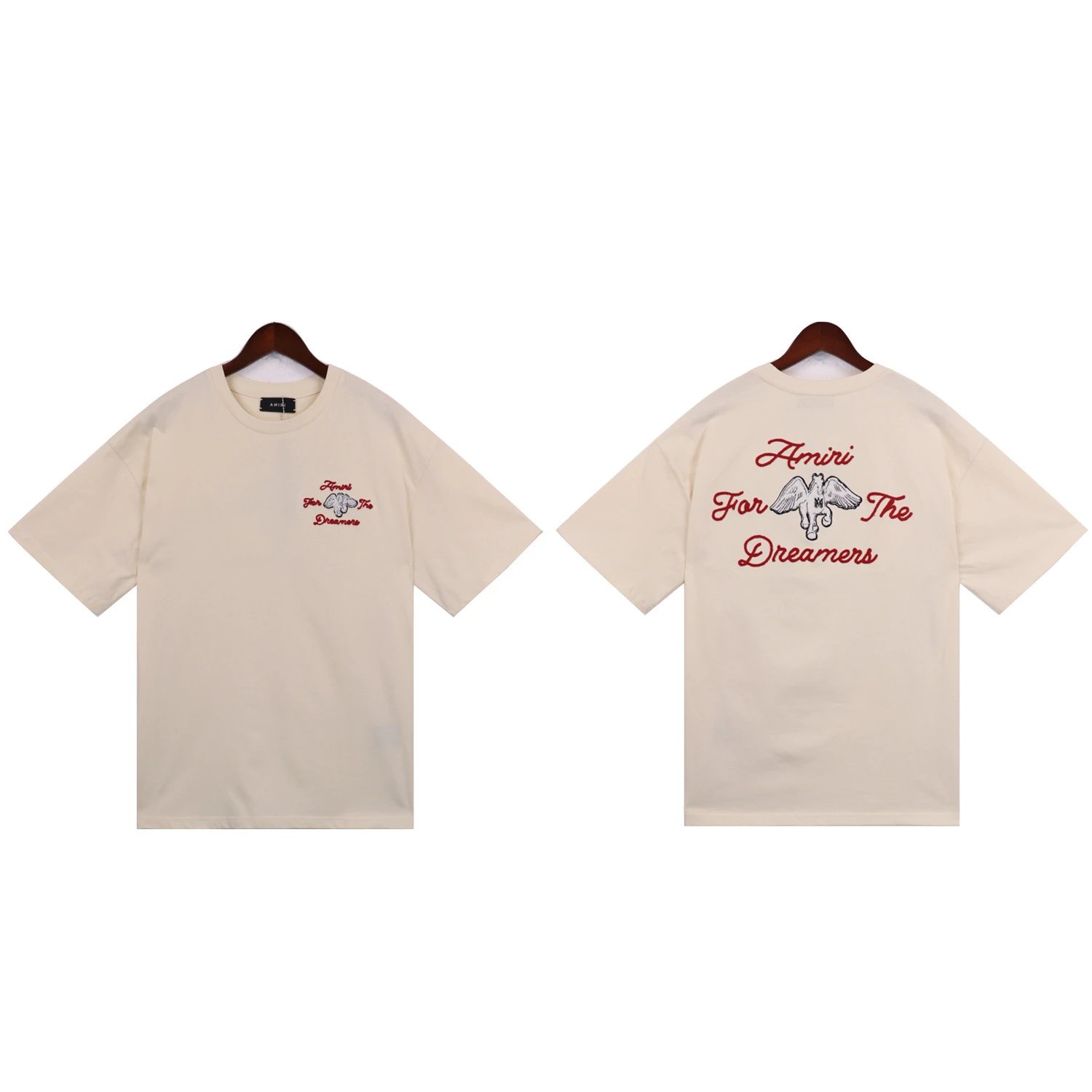 Amiri For The Dreamers Embroidered Beige T-Shirt