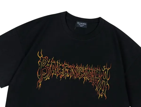 Balenciaga Paris Sunset Graphic T-Shirt Black - 27