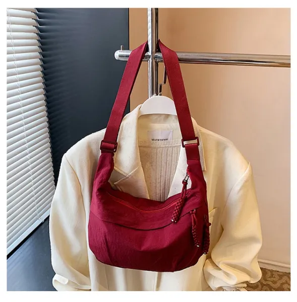 Design Hobo Bag Blue Minimalist Shoulder Bag - 36