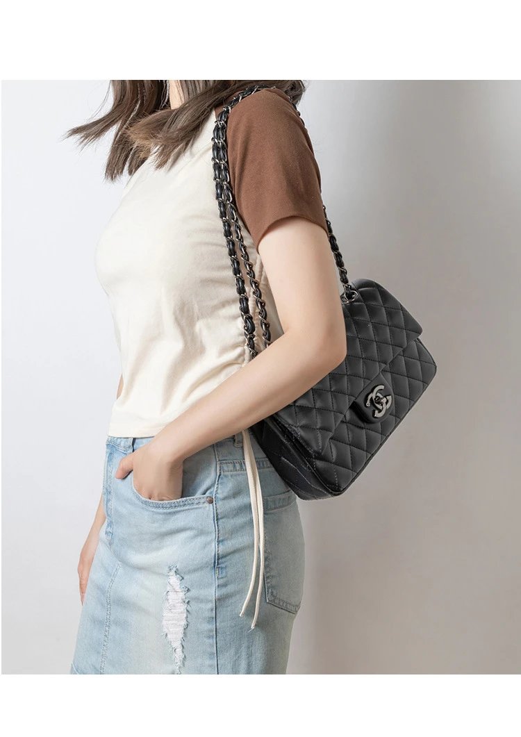 Chanel Classic Flap Bag Burgundy Quilted Leather with Gold Hardware Shoulder Bag - 13