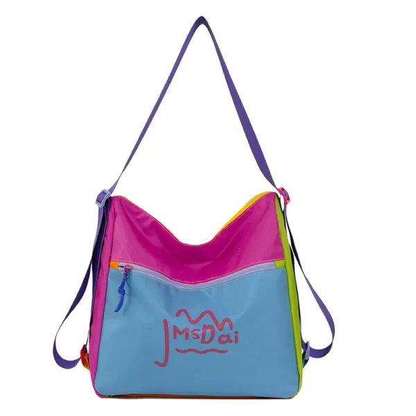 Design JMsDai Colorblock Hobo Bag Multicolor Shoulder Bag Shoulder Bags - 1