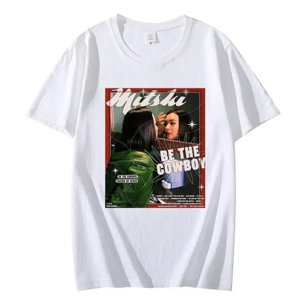 Mitski x Design Be The Cowboy Album Art T-Shirt White - 1