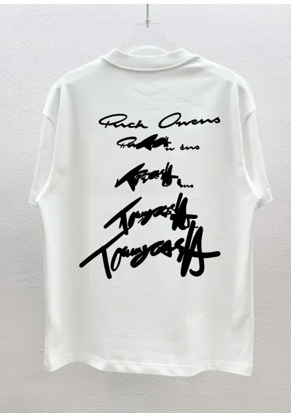 Maison Margiela Tabi Logo Embroidered Black T-Shirt - 32