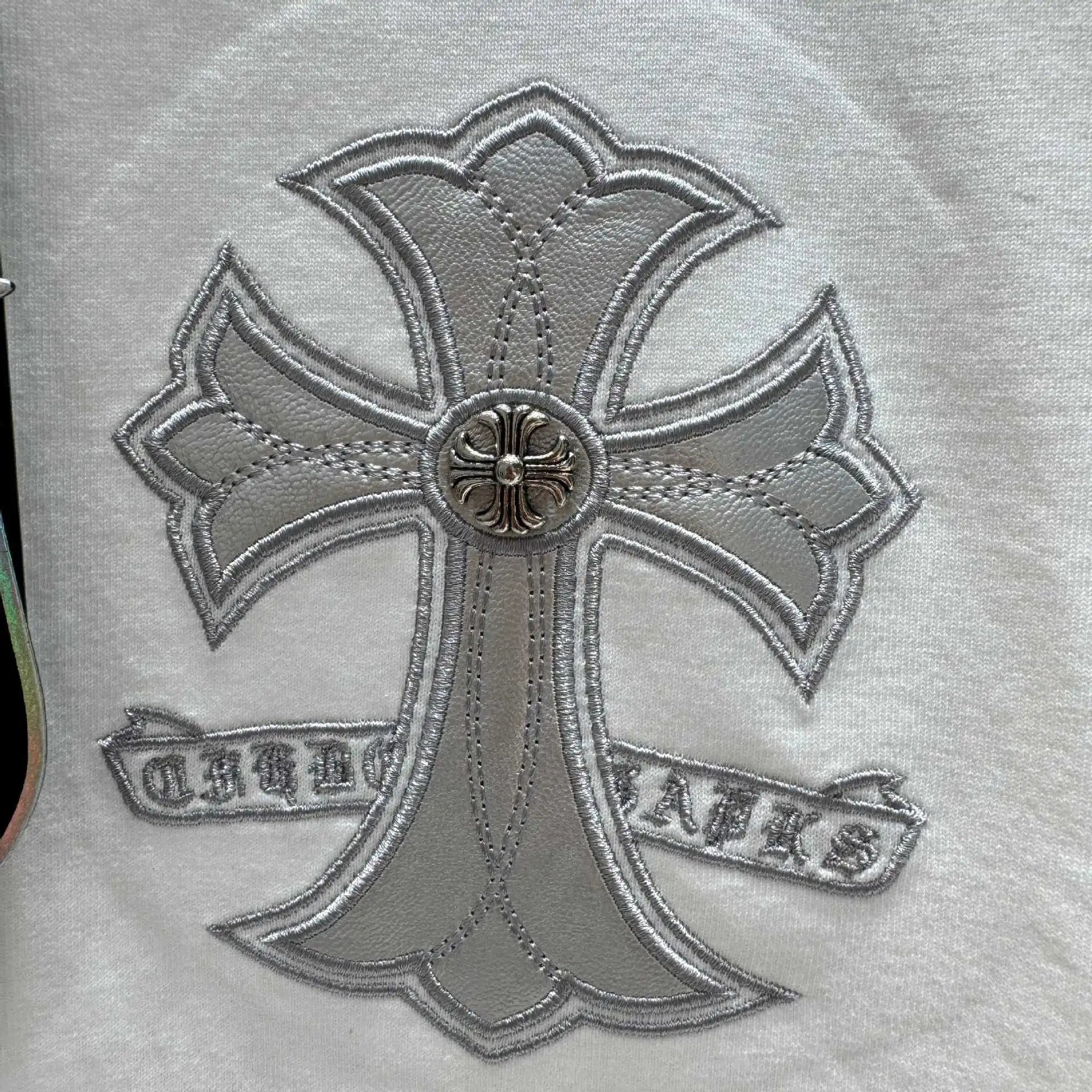 Chrome Hearts Cross Embroidered Black T-Shirt - 9