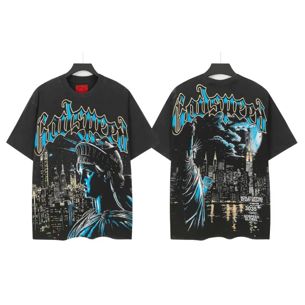 Godspeed Skeleton Graphic Black T-Shirt - 18