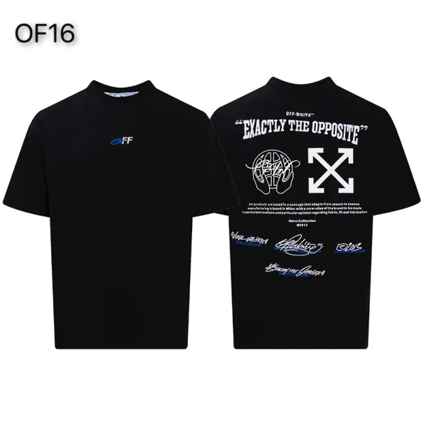 Off-White Mona Lisa Tape Print T-Shirt White and Black - 18