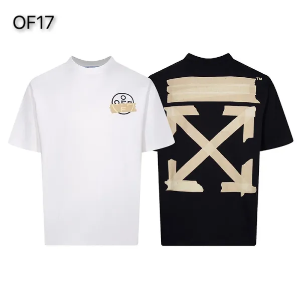 Off-White Mona Lisa Tape Print T-Shirt White and Black - 19