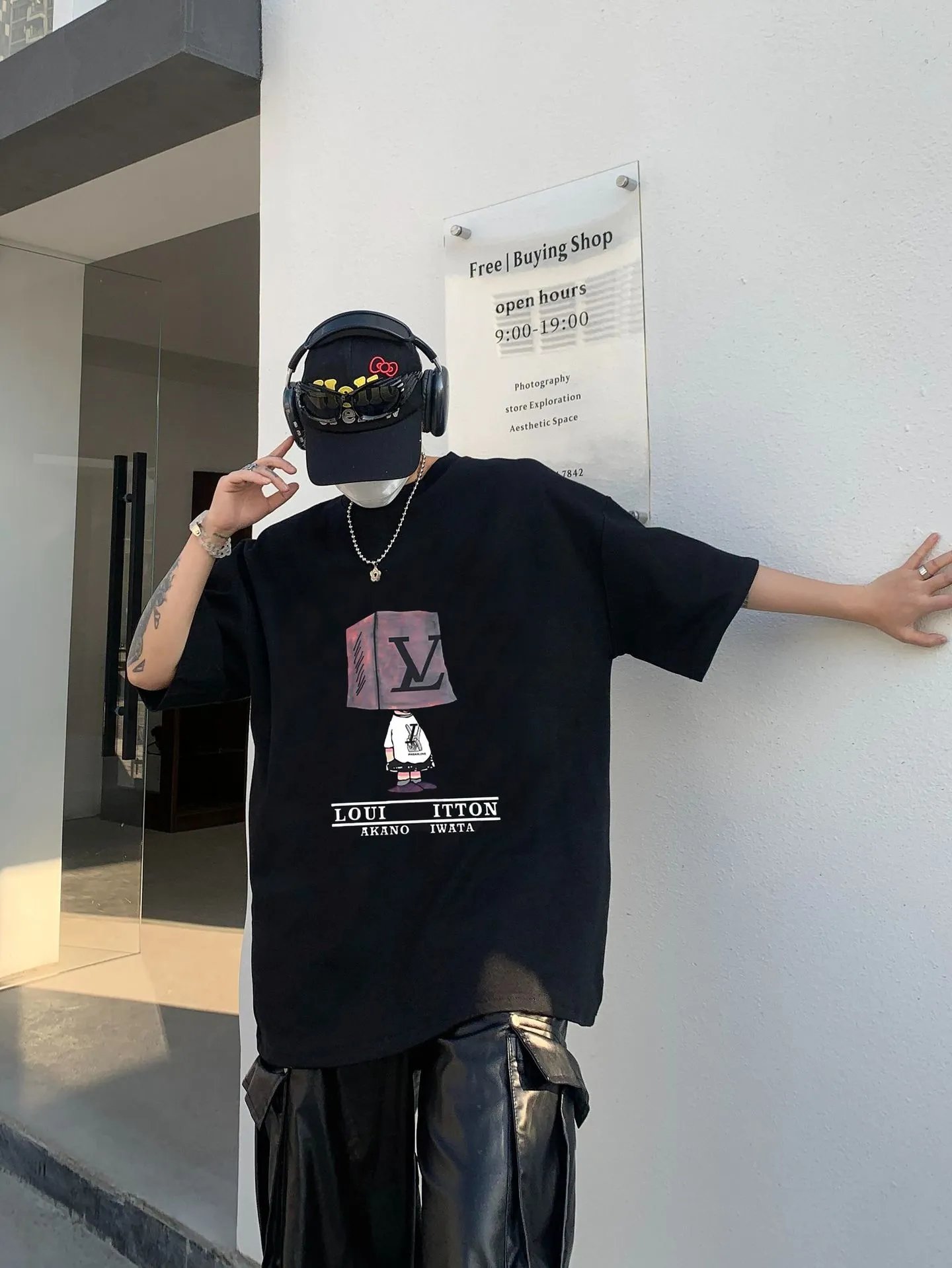 Louis Vuitton x Akano Iwata Cube Head T-Shirt Black - 8