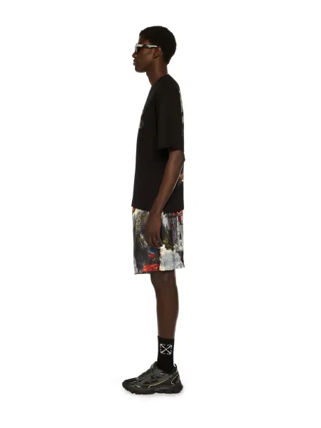 Off-White Mona Lisa Tape Print T-Shirt White and Black - 49