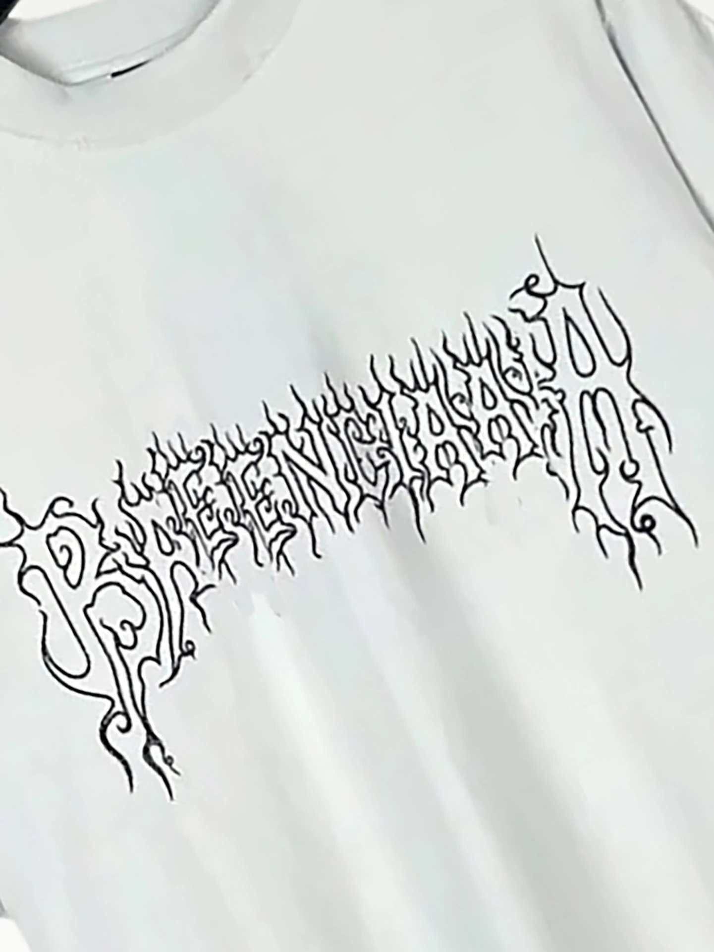 Design Gothic Script T-Shirt Black - 13