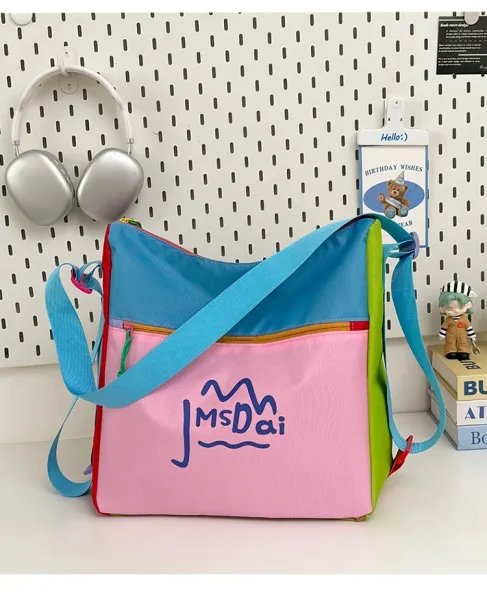 Design JMsDai Colorblock Hobo Bag Multicolor Shoulder Bag Hobo Bag - 33