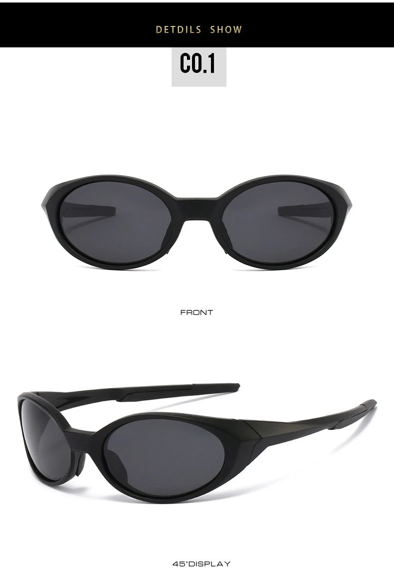 Design Sporty Wraparound Sunglasses Black / Red - 6