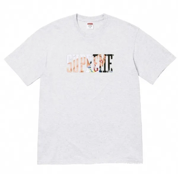 Supreme Photo Logo T-Shirt Heather Gray - 1