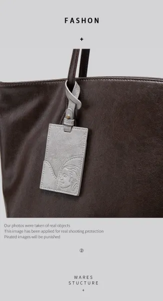 Design Tote Bag Black Leather-Effect Handbag - 6