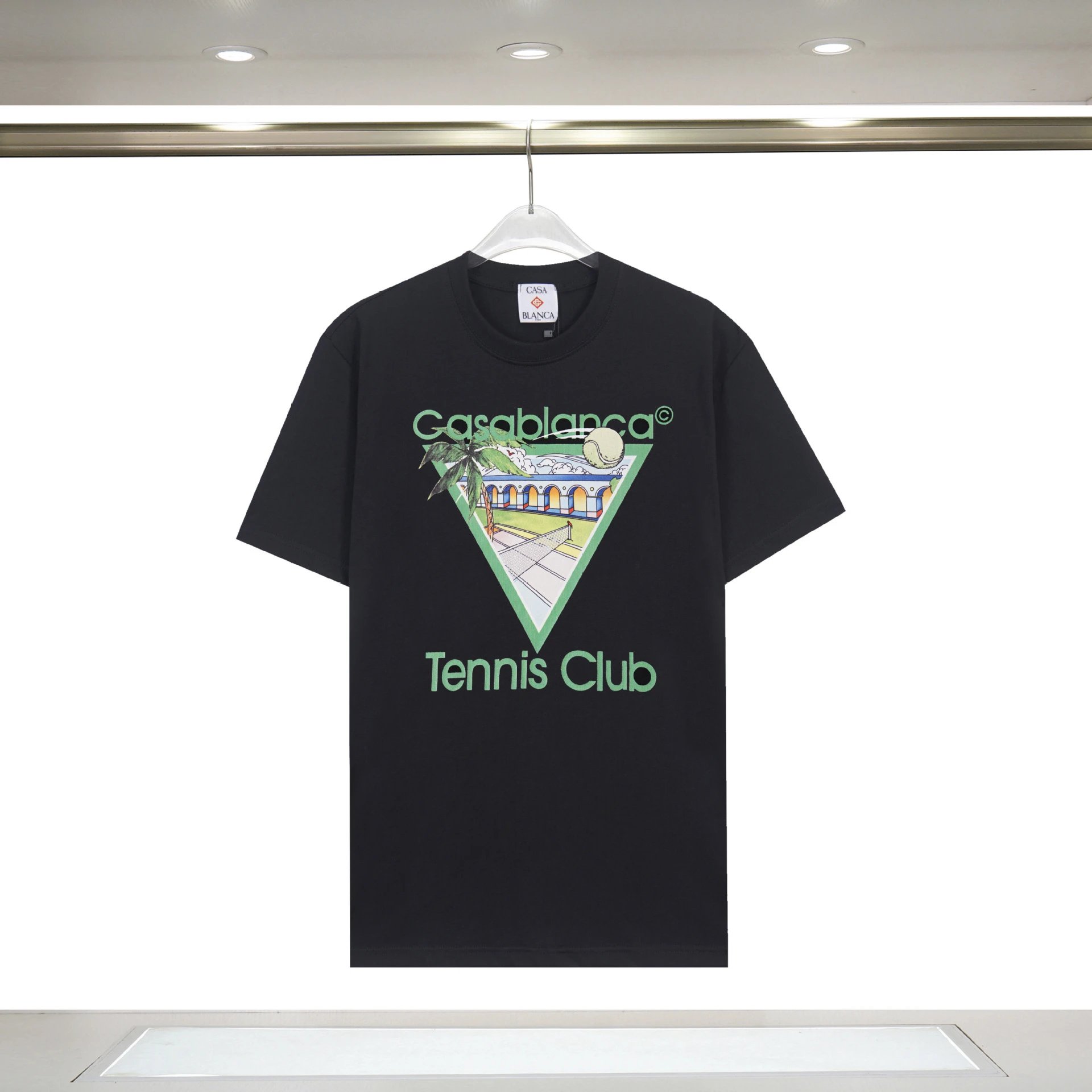 Casablanca Tennis Club Black T-Shirt