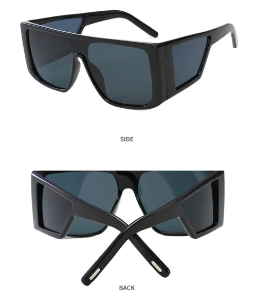 Design C3 Black / Yellow Oversized Shield Sunglasses Eyewear - 14