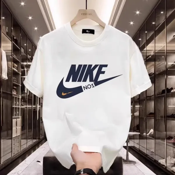 Design Nike Swoosh Art Print White T-Shirt Tops.t Shirts - 12