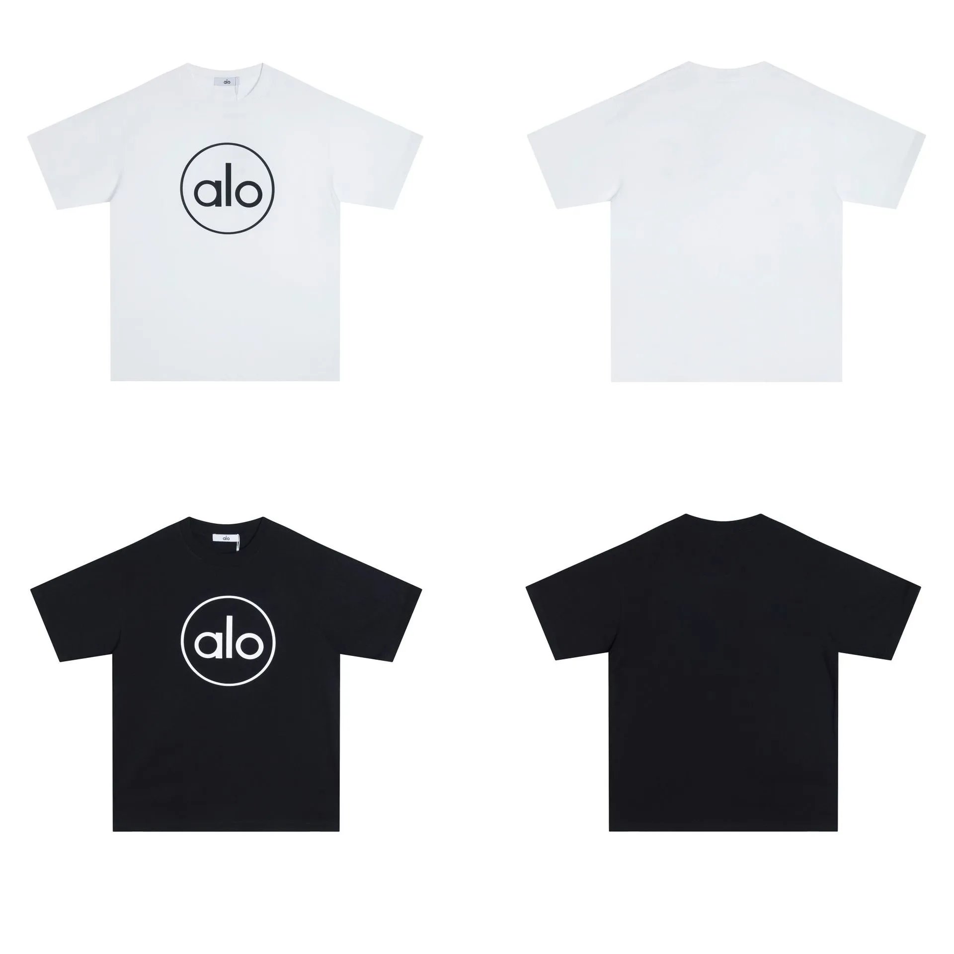 Alo Logo Graphic Black T-Shirt - 35