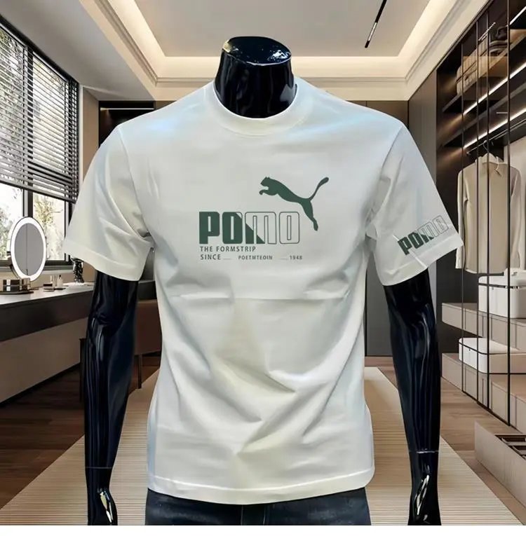 Puma Logo Graphic T-Shirt Dark Gray - 8