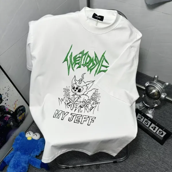 Design Wetoo Speed Graphic Print White T-Shirt T-Shirts - 15