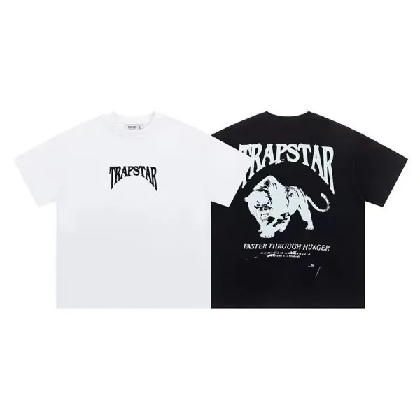 Trapstar Tra Star Blue Print White T-Shirt - 23