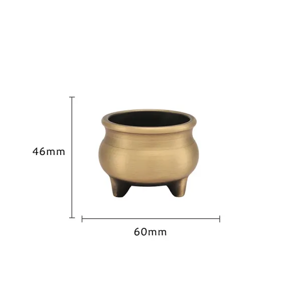 Design Brass Tripod Incense Burner Gold Decorative Accessory Accessories - 1