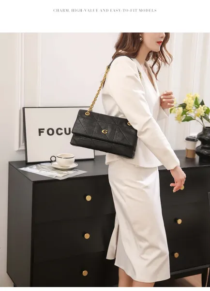 Chanel Gabrielle Small Black Quilted Leather Chain Bag - 8