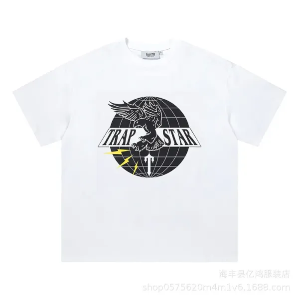 Trapstar Tra Star Blue Print White T-Shirt - 83