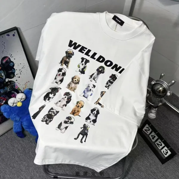 Design Wetoo Speed Graphic Print White T-Shirt T-Shirts - 42