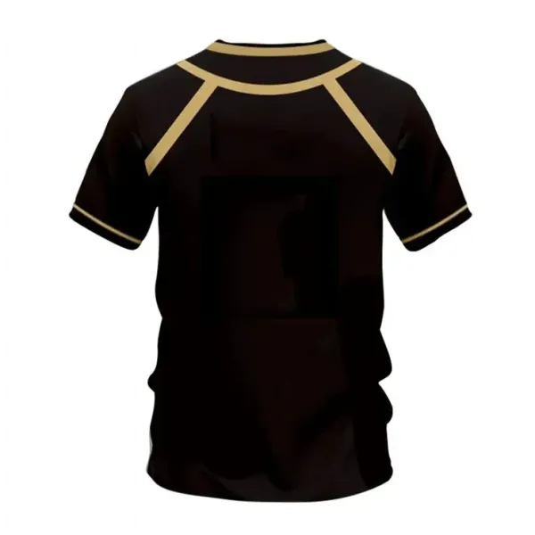 Design Black and Gold Panelled T-Shirt - 10