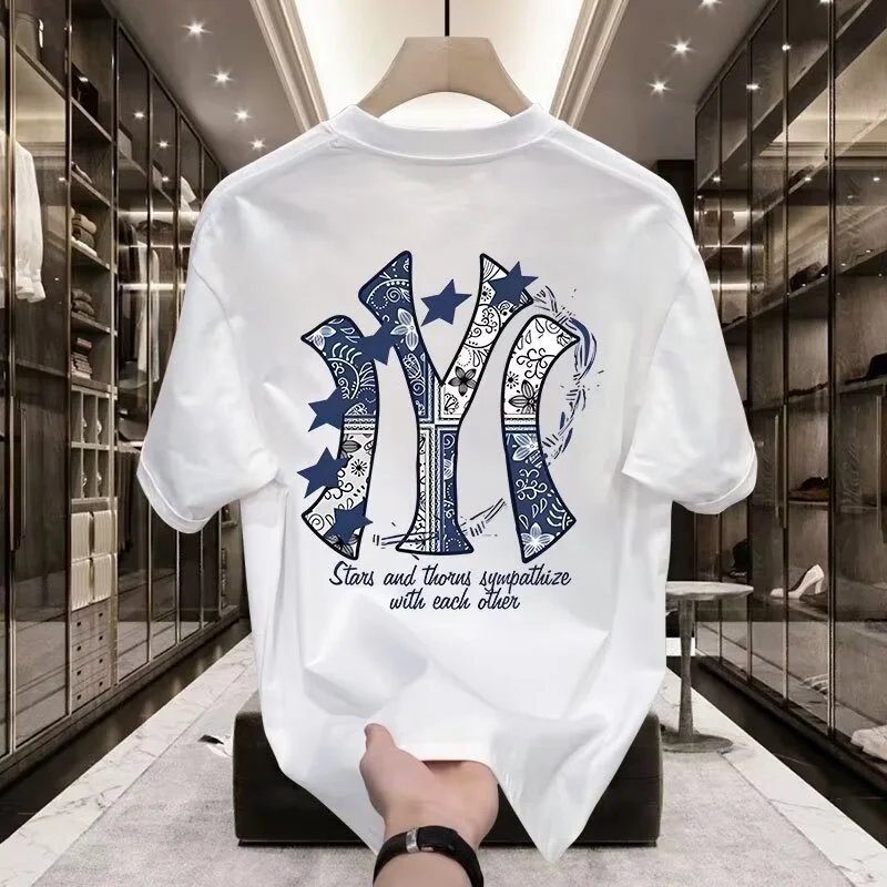 Design NY Logo Graphic Print Black T-Shirt - 4