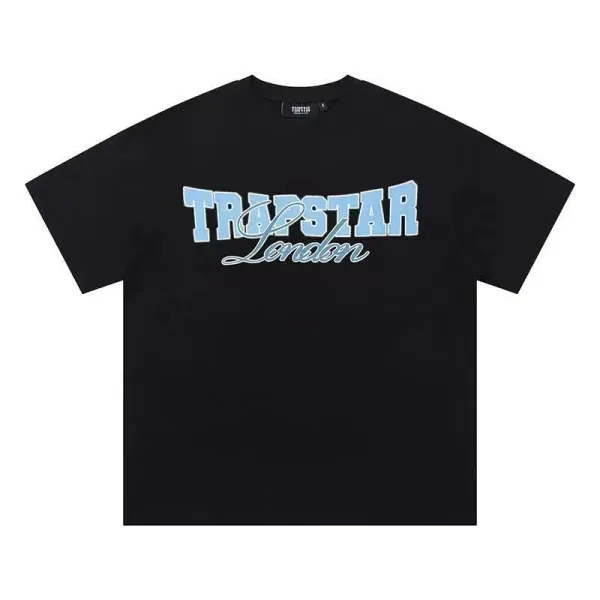 Trapstar Tra Star Blue Print White T-Shirt - 7