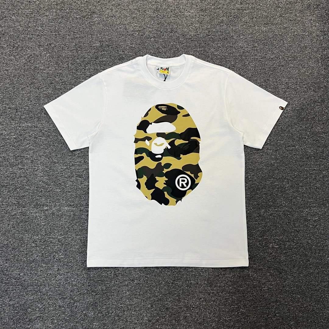 A Bathing Ape Camo Big Ape Head Black T-Shirt - 10
