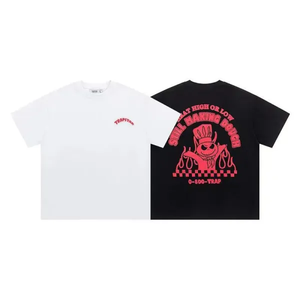Trapstar Tra Star Blue Print White T-Shirt - 18