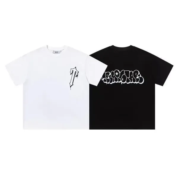 Trapstar Tra Star Blue Print White T-Shirt - 38