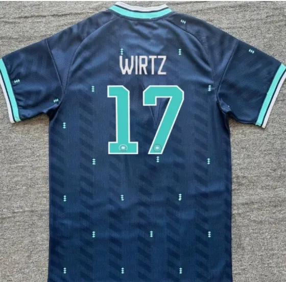 Borussia Dortmund 2023-24 Third Jersey Wirtz 17 Navy Turquoise - 1