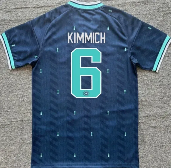 Manchester City FC 2023-24 Third Jersey Kimmich #6 Navy Turquoise - 1