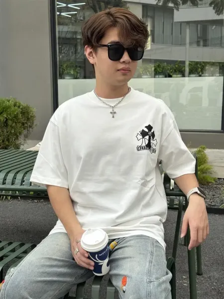 Chrome Hearts Cross Logo White T-Shirt - 30