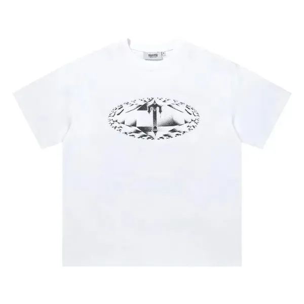 Trapstar Tra Star Blue Print White T-Shirt - 47