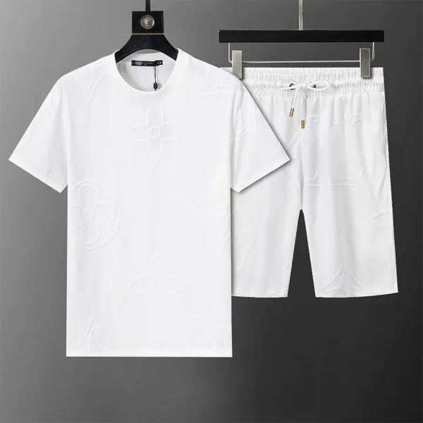 Amiri Graphic Print White T-Shirt and Shorts Set - 4