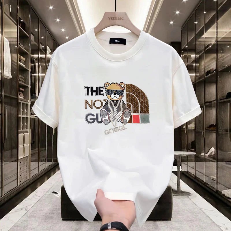 Design YZEE MC Bear Graphic Print Black T-Shirt T-Shirts - 3