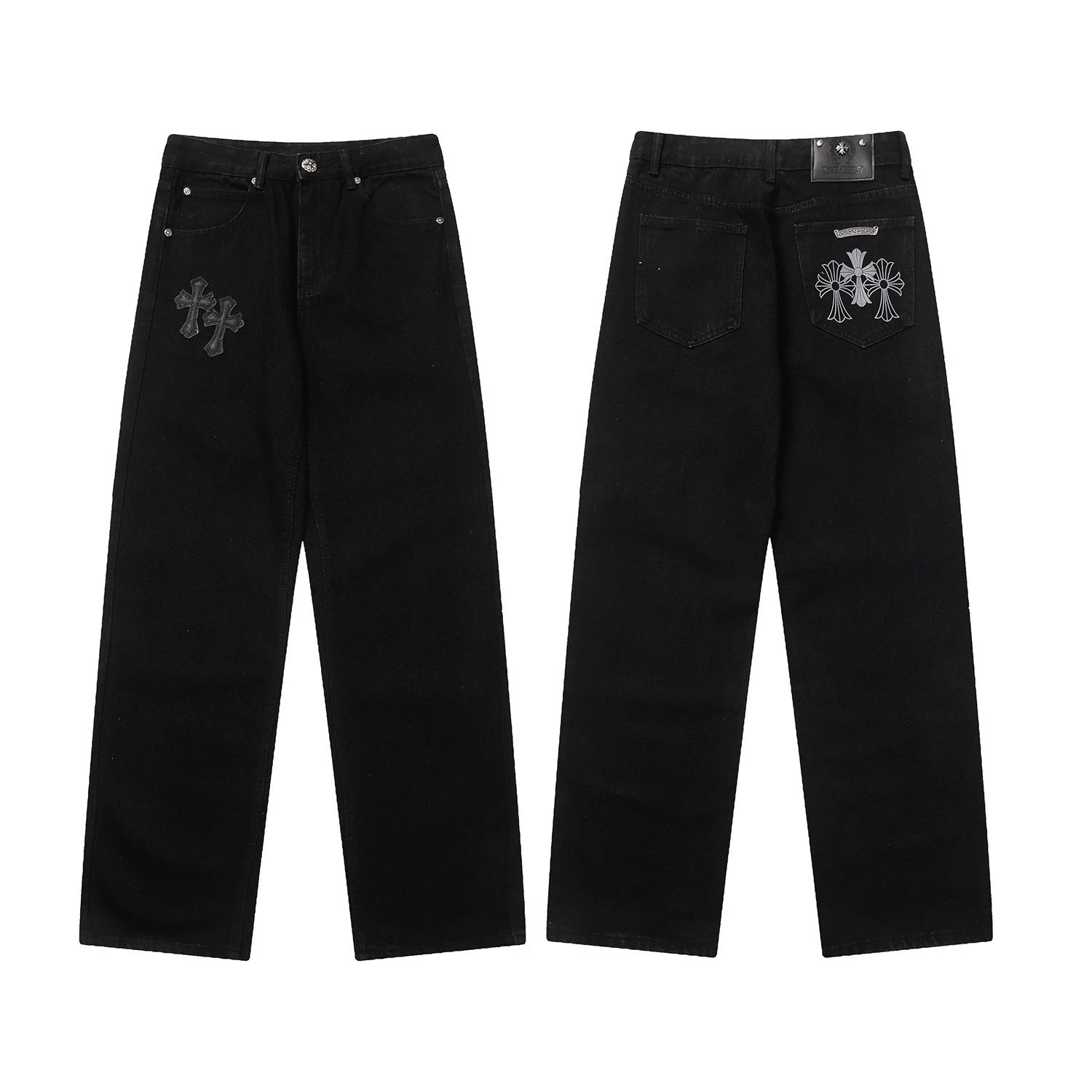 Chrome Hearts Cross Patch Water-Washed Jeans photo 8