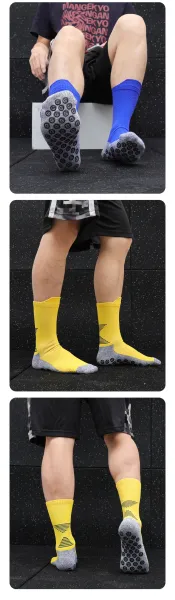 Design Non-Slip Grip Socks White / Gray Socks - 10