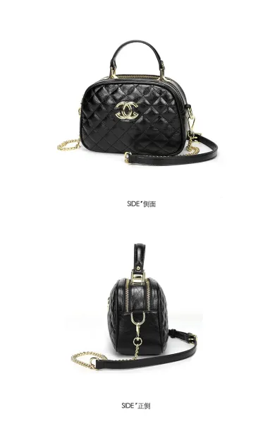 Chanel Quilted Mini Top-Handle Bag Black Chain Strap Handbag - 13